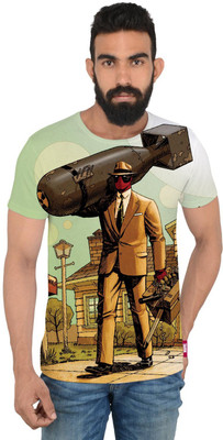 

Deadpool Printed Men's Round Neck Multicolor T-Shirt, White