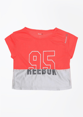

REEBOK Girls T Shirt(Red, Neoche
