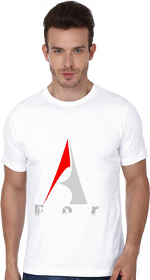 

Trendster Printed Men' Round Neck White T-Shirt