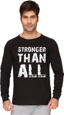 

SayItLoud Printed Men's Round Neck Black T-Shirt
