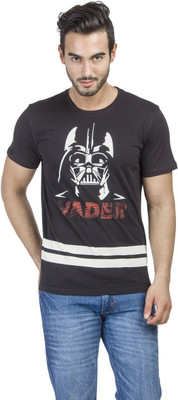 

Star Wars Printed Men' Round Neck Black T-Shirt