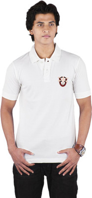 

Bib & Tucker Solid Men's Polo Neck White T-Shirt