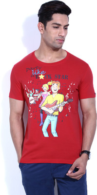 

Status Quo Printed Men's Round Neck Red T-Shirt
