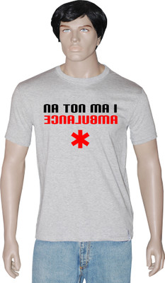 

Tshirt.in Graphic Print Men's Round Neck Grey T-Shirt, Grey melange