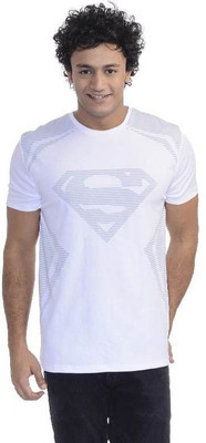 

Superman Printed Men's Round Neck White T-Shirt
