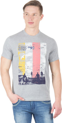 

Wilkins & Tuscany Solid Men's Round Neck Grey T-Shirt, Grey htr