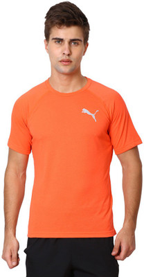 

Puma Solid Men's Round Neck Red T-Shirt, Red blast