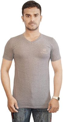 

Al-Harsha Trend Solid Men's V-neck Brown T-Shirt