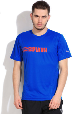 

Puma Solid Men's Round Neck Blue T-Shirt