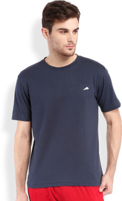 

2Go Solid Men Round Neck Dark Blue T-Shirt, Navy blue