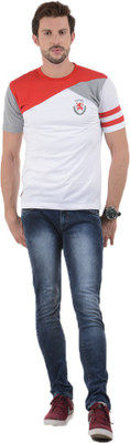 

Time Mystic Option Solid Men's Round Neck White T-Shirt