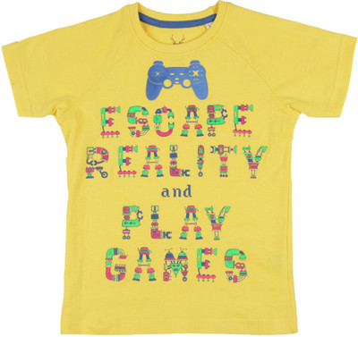 

Allen Solly Junior Printed T Shirt(Yellow