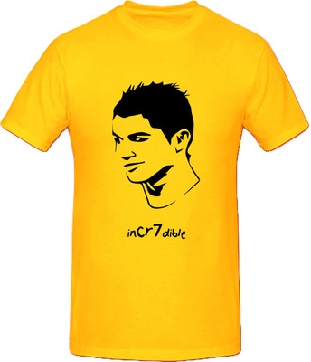 

Nodilemma Graphic Print Men's Round Neck Yellow T-Shirt
