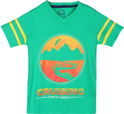 

Chalk by Pantaloons Boys Graphic Print T Shirt(Green, Pack of 1, Mint green