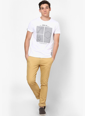 

Jack & Jones Graphic Print Men' Round Neck White T-Shirt