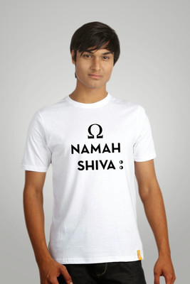 

Campus Sutra Printed Men Round Neck White T-Shirt