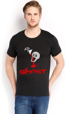

Trendster Printed Men's Round Neck Black T-Shirt