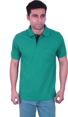 

Studio Nexx Solid Men's Polo Neck Green T-Shirt, Turquoise