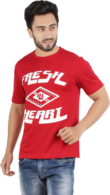 

Checkers Bay Printed Men's Round Neck Red T-Shirt