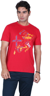 

Proline Graphic Print Men's Round Neck Red T-Shirt