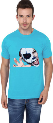 

Trendster Printed Men's Round Neck Blue T-Shirt