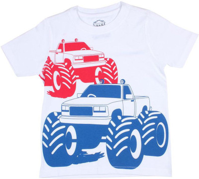 

Chalk by Pantaloons Boys Graphic Print T Shirt(White, Pack of 1