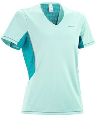 

Decathlon - Quechua Solid Women's V-neck Light Blue T-Shirt