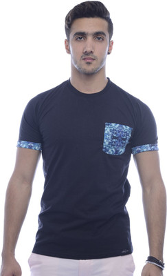 

Urban Flux Solid Men' Round Neck Black T-Shirt