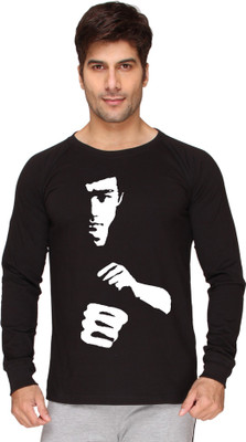 

SayItLoud Printed Men's Round Neck Black T-Shirt