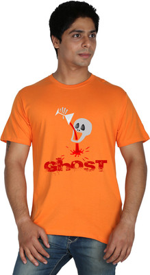 

Trendster Printed Men's Round Neck Orange T-Shirt