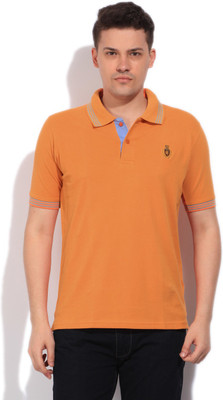 

Fort Collins Solid Men's Polo Neck Orange T-Shirt