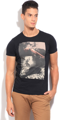 

Pepe Jeans Printed Men' Round Neck Black T-Shirt