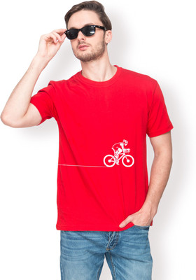 

Leviticus Graphic Print Men's Round Neck Red T-Shirt
