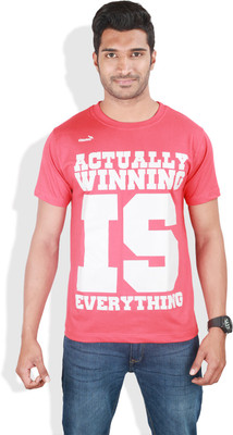 

Kingaroo Printed Men's Round Neck Red T-Shirt