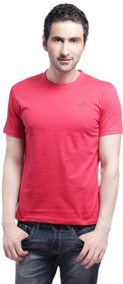

Crosscreek Solid Men's Round Neck Red T-Shirt, Baked apple