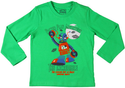 

Chalk by Pantaloons Boys Printed T Shirt(Green, Pack of 1