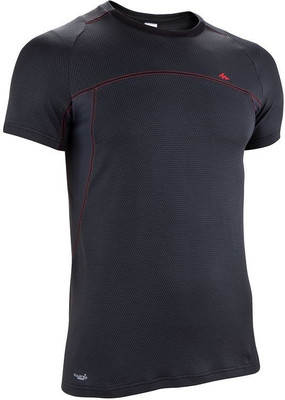 

Decathlon - Quechua Solid Men's Round Neck Black T-Shirt