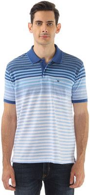 

Monte Carlo Striped Men's Polo Neck Blue, White T-Shirt
