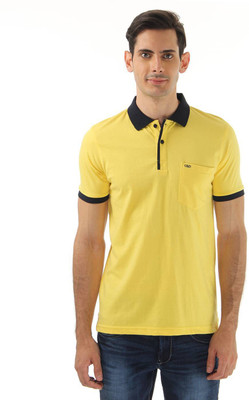 

Cloak & Decker Solid Men's Polo Neck Yellow T-Shirt