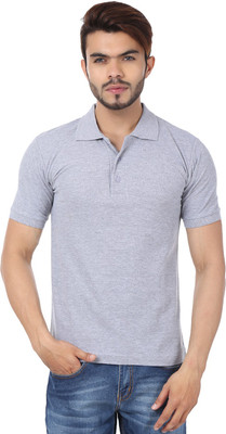

Weardo Solid Men's Polo Neck Grey T-Shirt