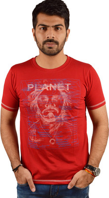 

Miller & Schweizer Solid Men's Round Neck Maroon T-Shirt