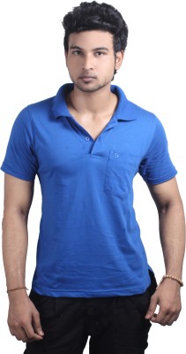 

Spur Solid Men' Polo Neck Blue T-Shirt, Royal blue