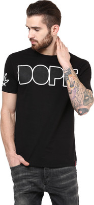 

PUNK Printed Men's Round Neck Black T-Shirt