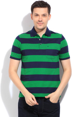 

Peter England Men's T-Shirt, Darkbluewithgreen