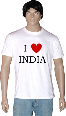 

Tshirt.in Graphic Print Men' Round Neck White T-Shirt, Pearl white