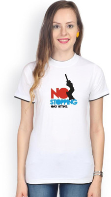 

Campus Sutra Solid Women's Round Neck White T-Shirt