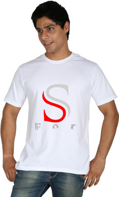 

Trendster Printed Men's Round Neck White T-Shirt