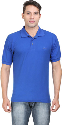 

Sniper Solid Men' Polo Neck Blue T-Shirt, Royal blue