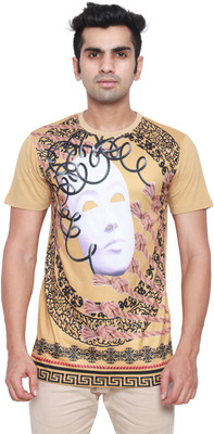 

DDI Printed Men' Round Neck Gold T-Shirt