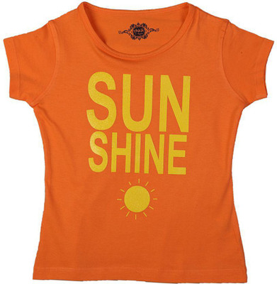 

Chalk by Pantaloons Girls Graphic Print T Shirt(Orange